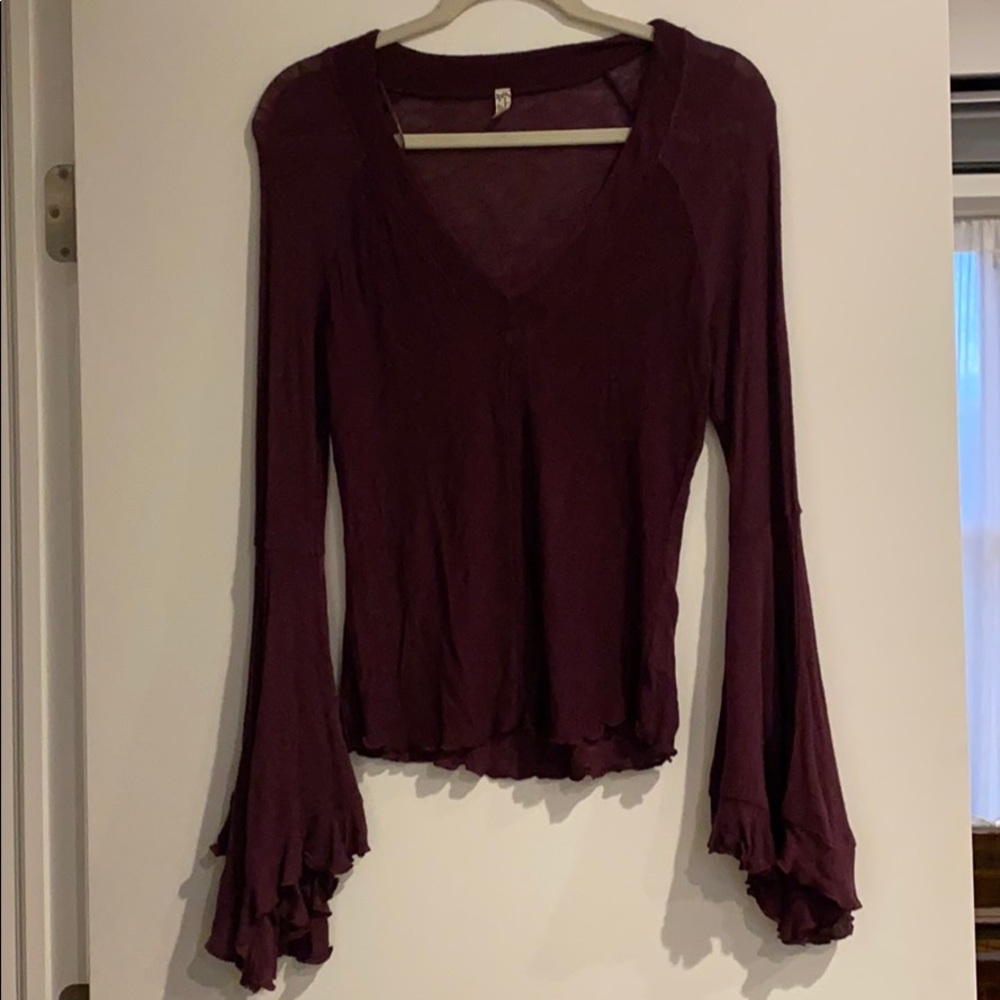 Free People Bell Sleeve Sweater